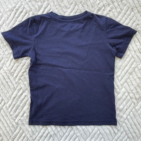 Primary Boys Size 3 Navy T-Shirt Short Sleeve Basic Cotton Tee Top Solid Soft - Picture 2 of 3